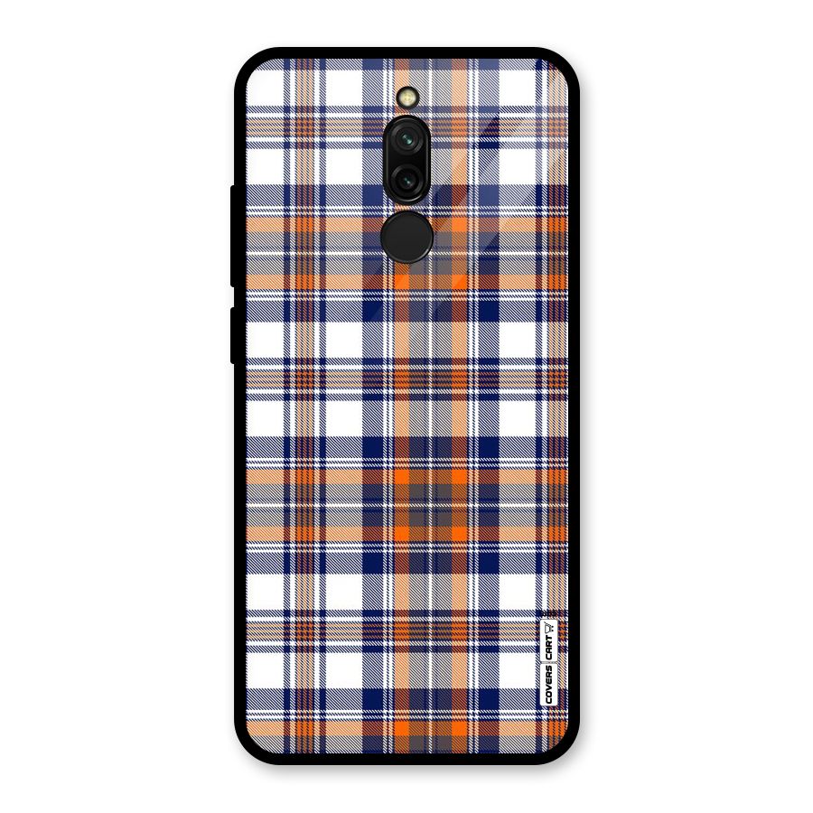Shades Of Check Glass Back Case for Redmi 8