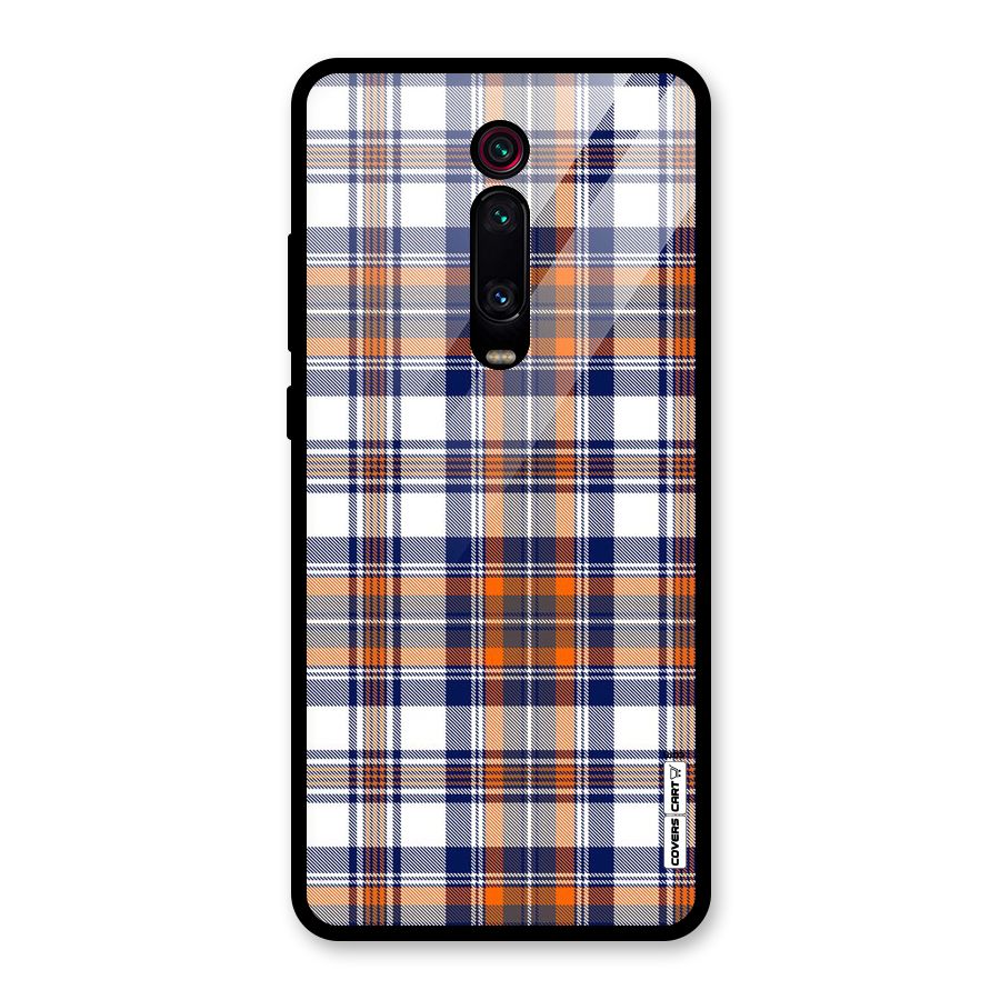 Shades Of Check Glass Back Case for Redmi K20