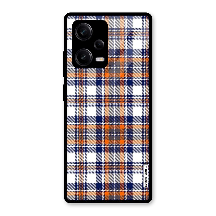 Shades Of Check Glass Back Case for Redmi Note 12 Pro