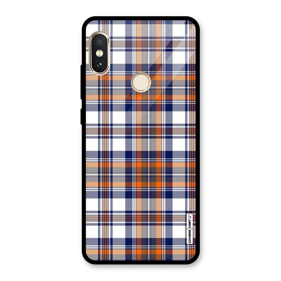 Shades Of Check Glass Back Case for Redmi Note 5 Pro