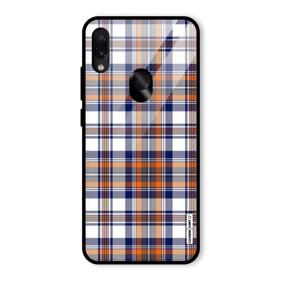 Shades Of Check Glass Back Case for Redmi Note 7 Pro