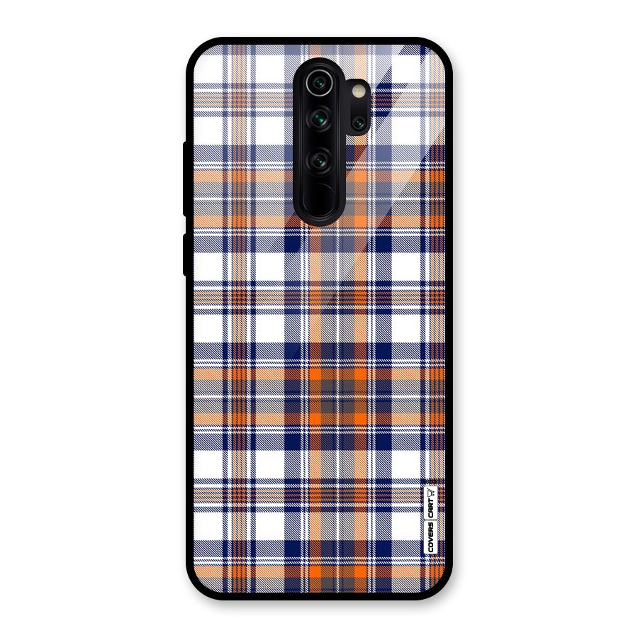 Shades Of Check Glass Back Case for Redmi Note 8 Pro