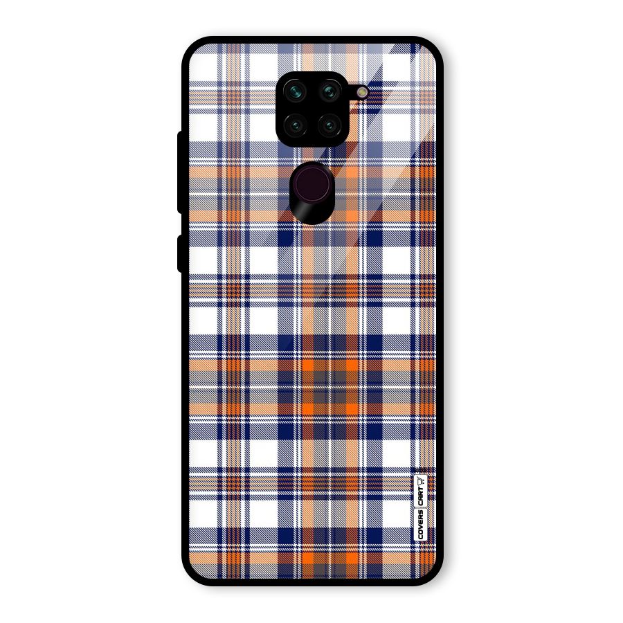 Shades Of Check Glass Back Case for Redmi Note 9