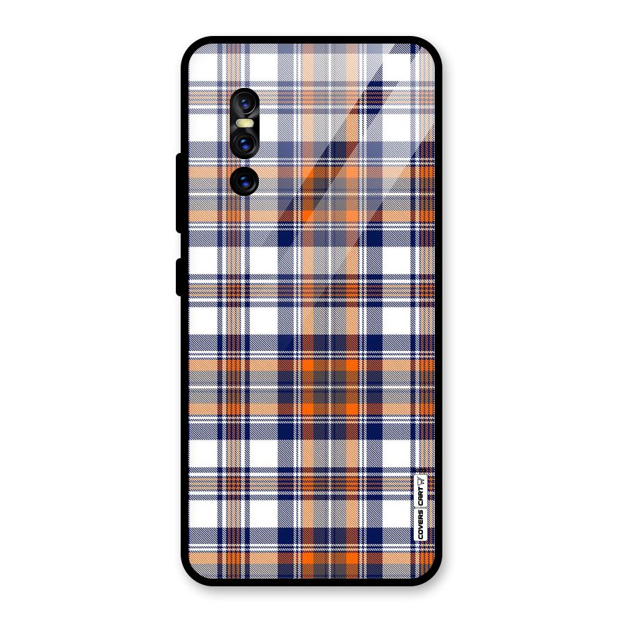 Shades Of Check Glass Back Case for Vivo V15 Pro