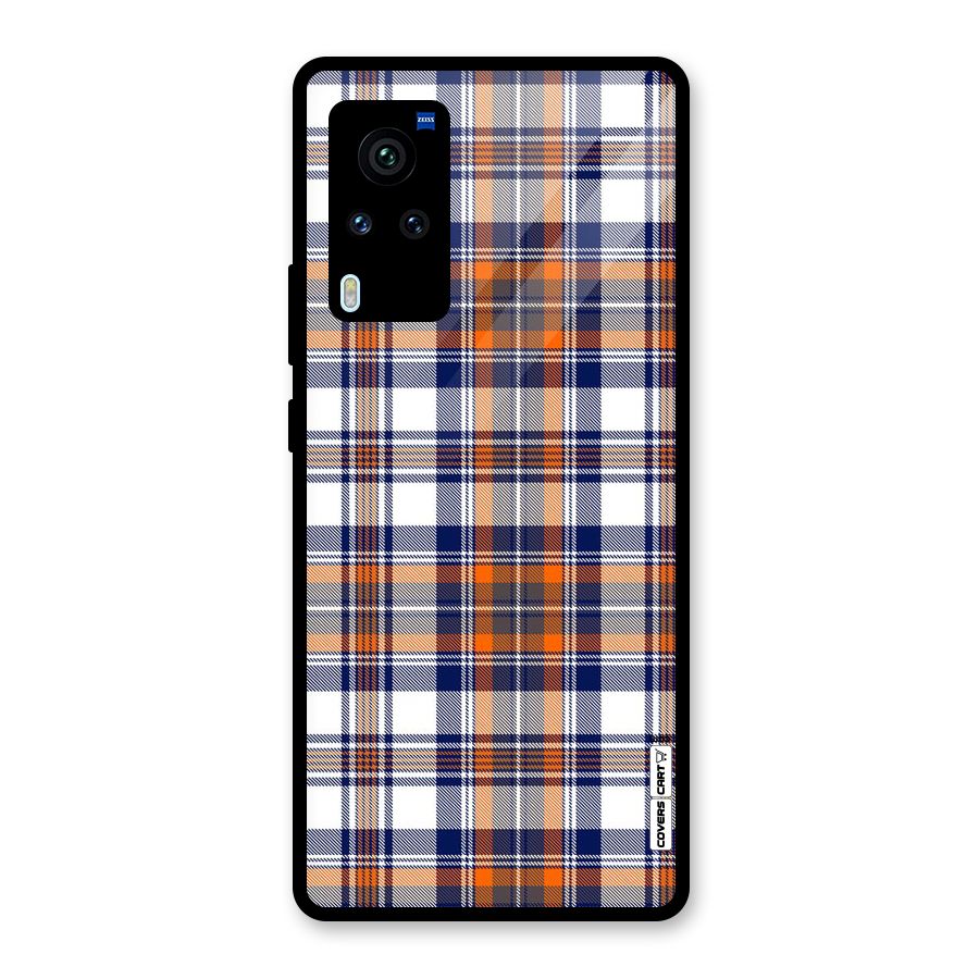 Shades Of Check Glass Back Case for Vivo X60 Pro