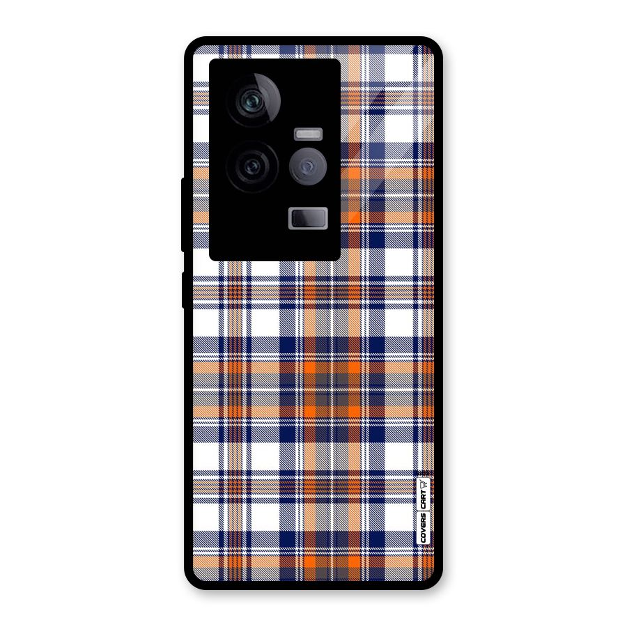 Shades Of Check Glass Back Case for Vivo iQOO 11 5G