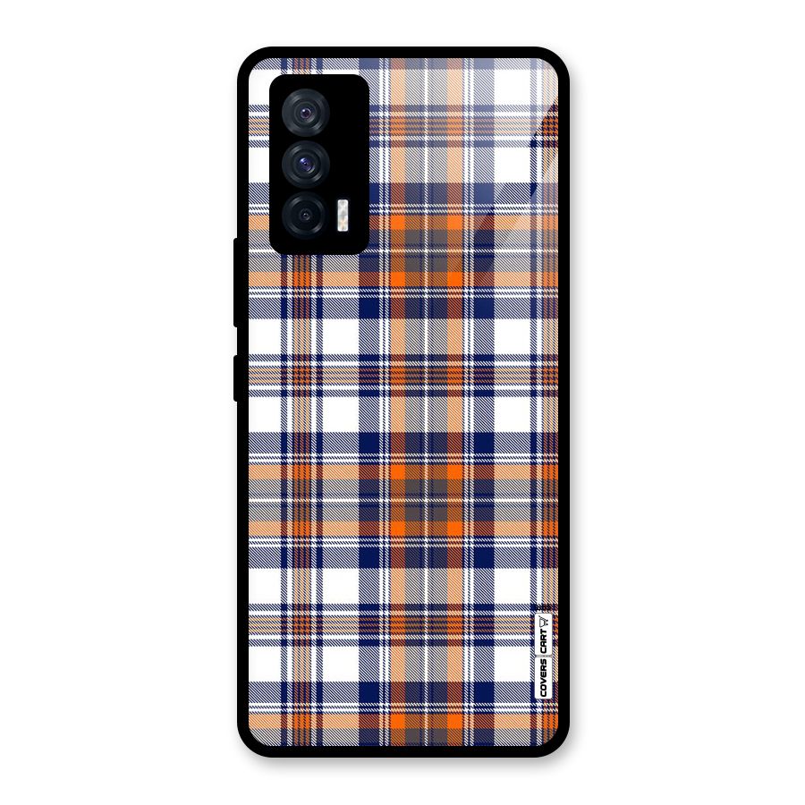 Shades Of Check Glass Back Case for Vivo iQOO 7 5G