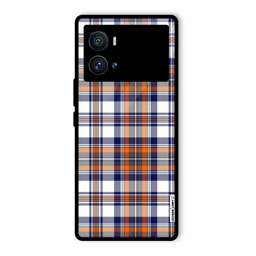 Shades Of Check Glass Back Case for Vivo iQOO 9 Pro