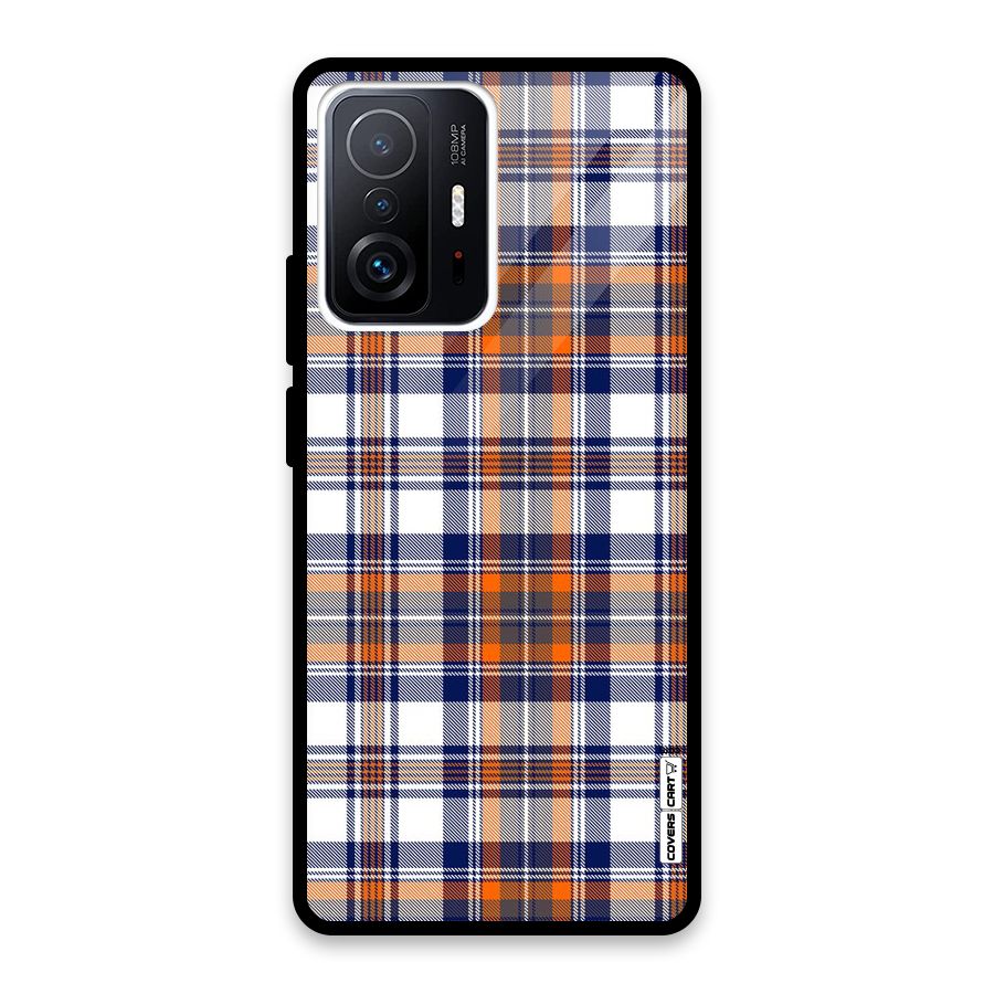 Shades Of Check Glass Back Case for Xiaomi 11T Pro
