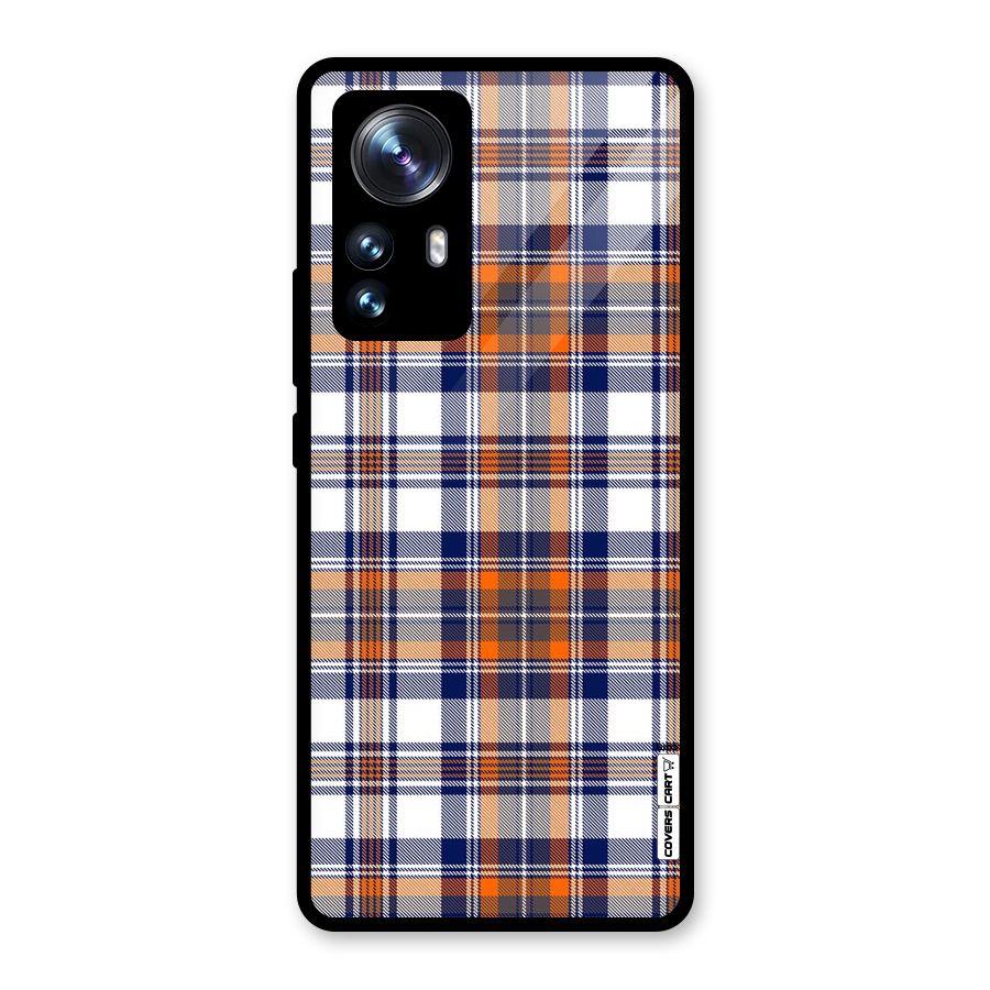 Shades Of Check Glass Back Case for Xiaomi 12 Pro
