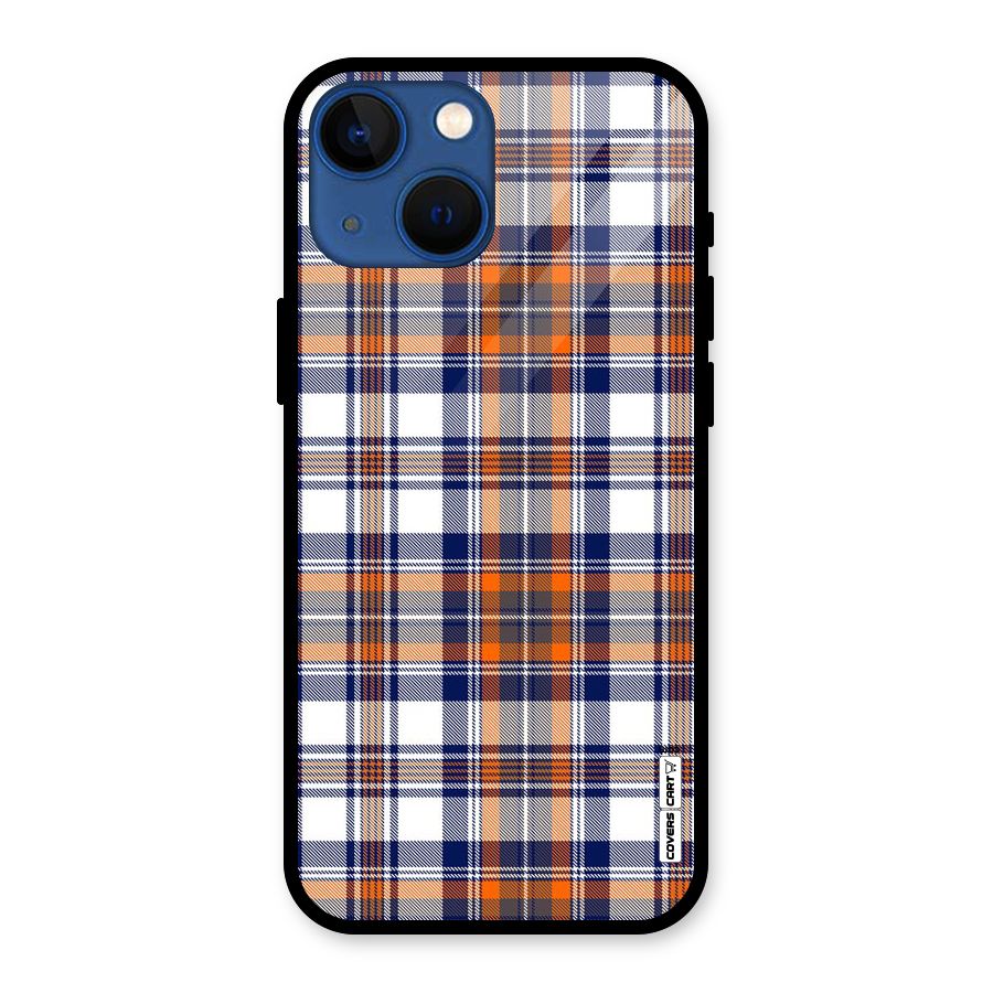 Shades Of Check Glass Back Case for iPhone 13 Mini