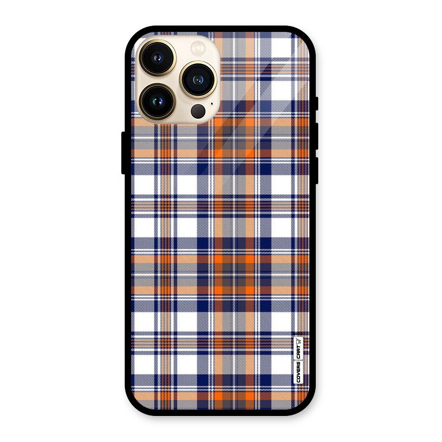 Shades Of Check Glass Back Case for iPhone 13 Pro Max