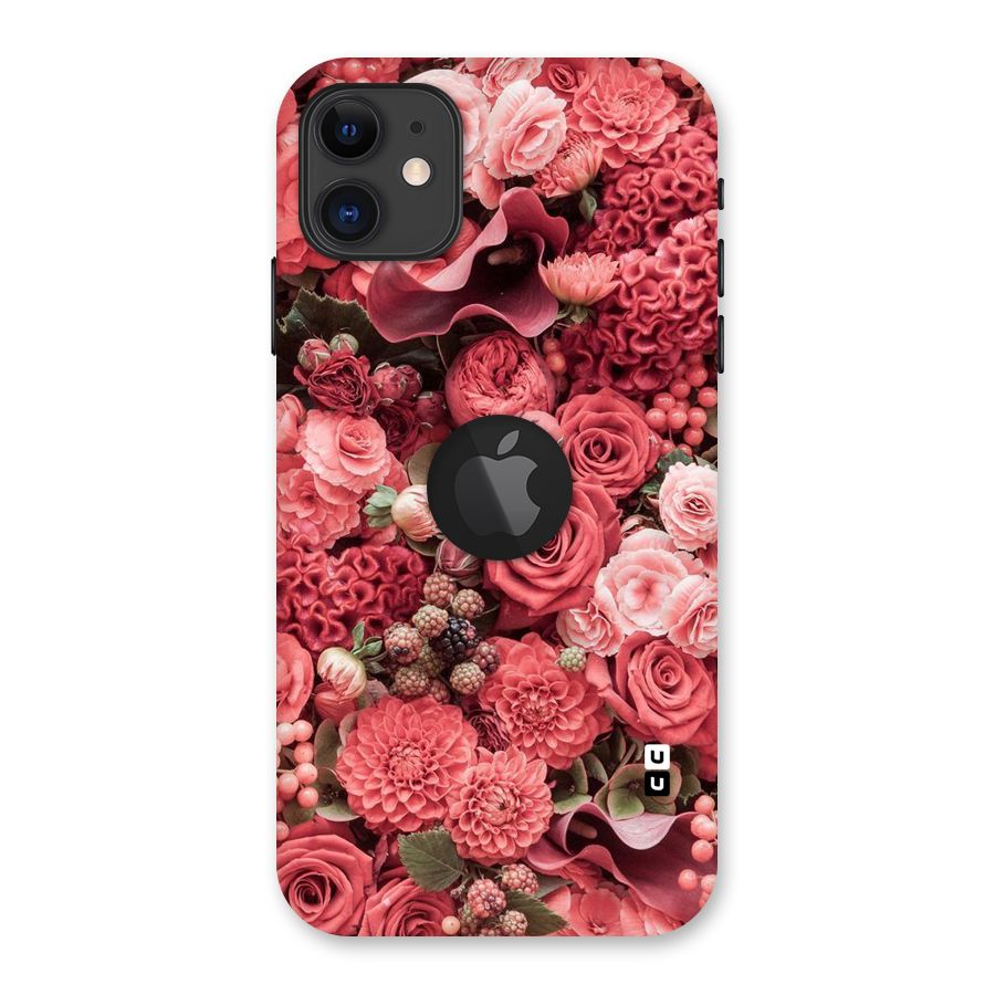 Shades Of Peach Back Case for iPhone 11 Logo Cut