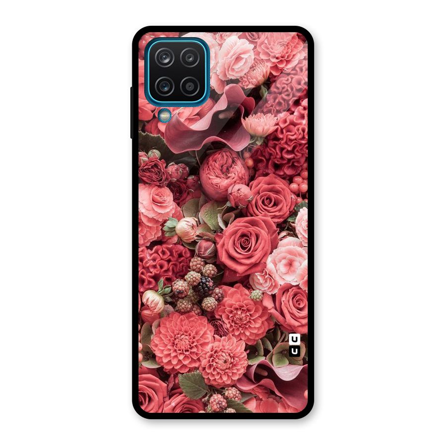 Shades Of Peach Glass Back Case for Galaxy A12