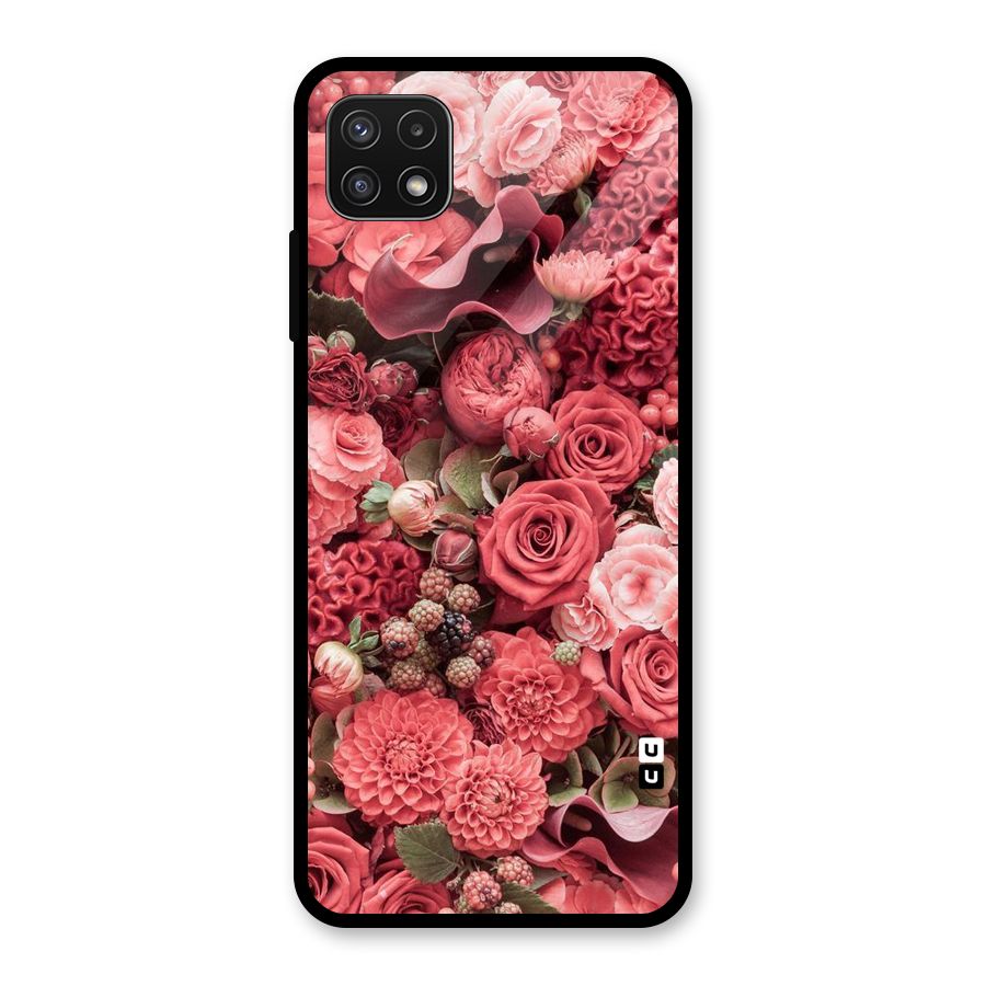 Shades Of Peach Glass Back Case for Galaxy A22 5G