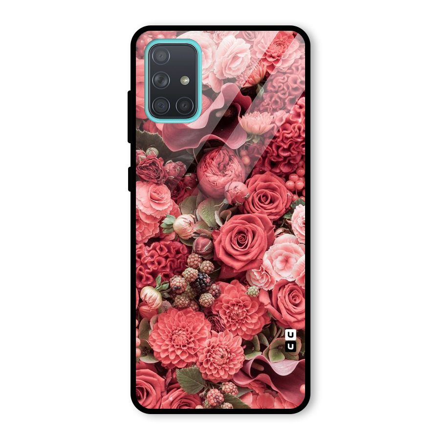 Shades Of Peach Glass Back Case for Galaxy A71
