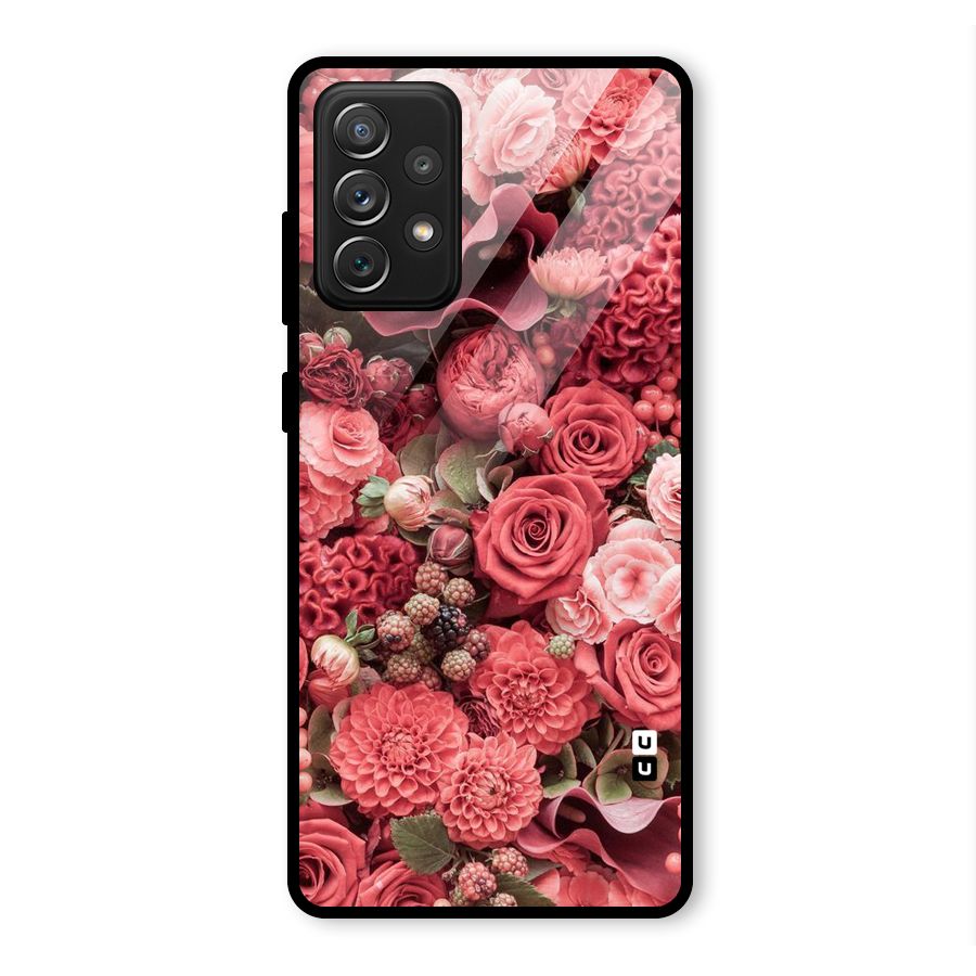 Shades Of Peach Glass Back Case for Galaxy A72