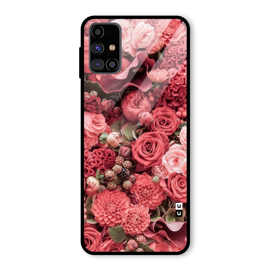 Shades Of Peach Glass Back Case for Galaxy M31s