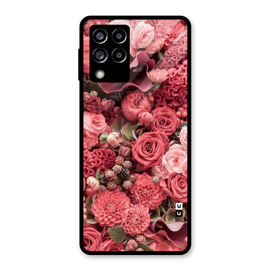 Shades Of Peach Glass Back Case for Galaxy M53 5G