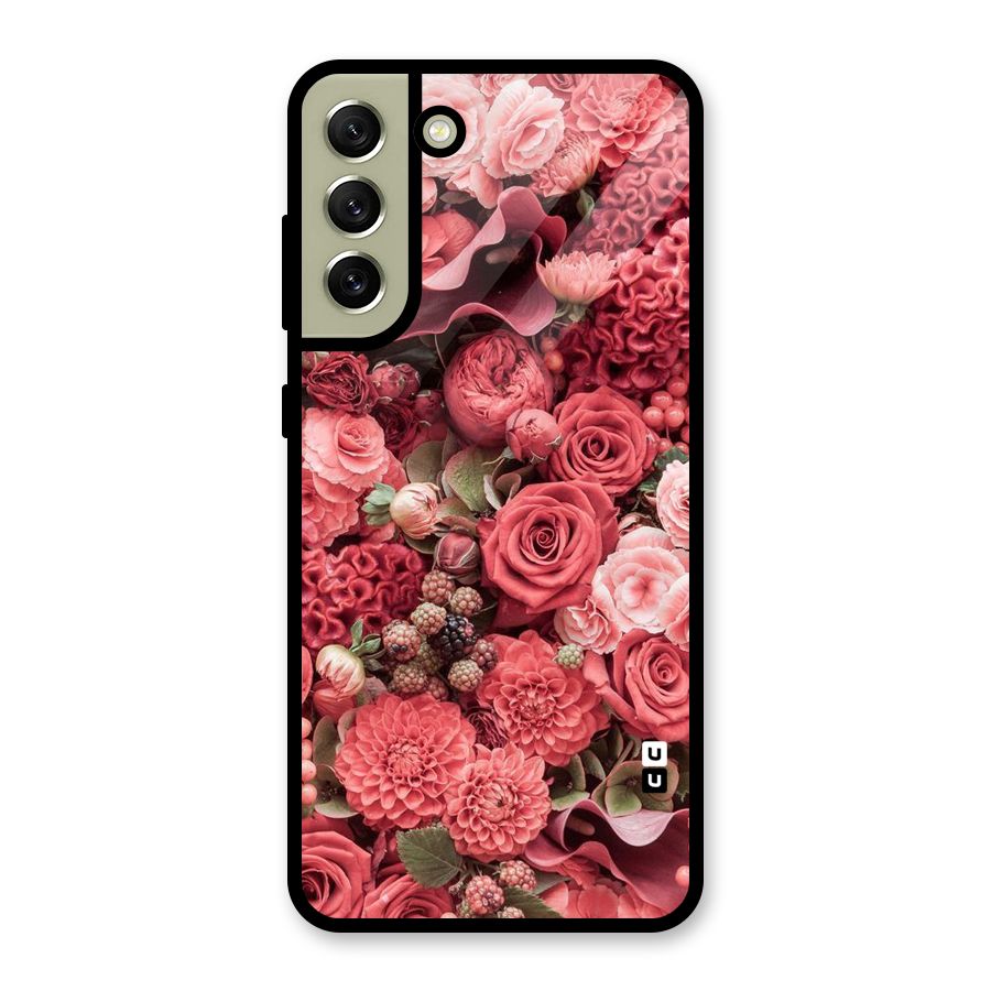 Shades Of Peach Glass Back Case for Galaxy S21 FE 5G
