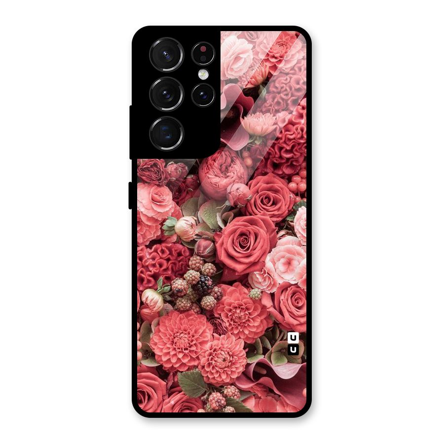 Shades Of Peach Glass Back Case for Galaxy S21 Ultra 5G