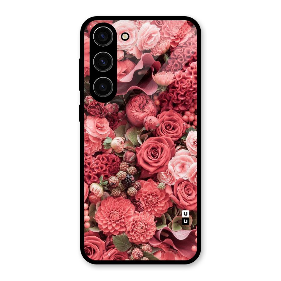 Shades Of Peach Glass Back Case for Galaxy S23 Plus