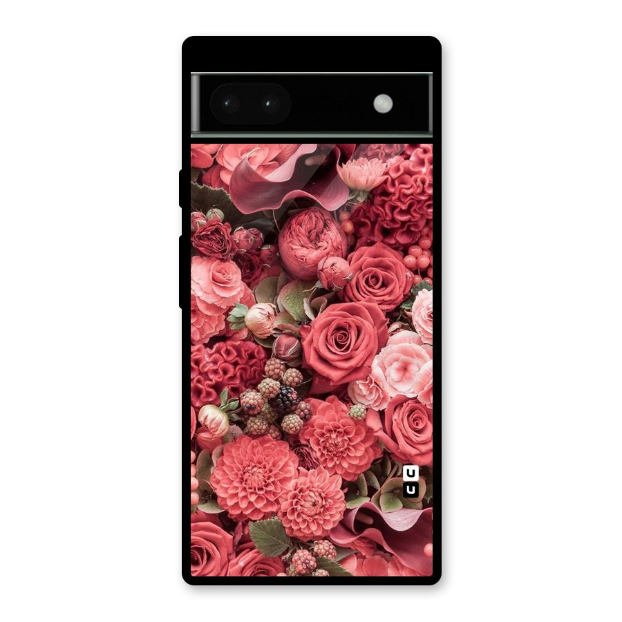 Shades Of Peach Glass Back Case for Google Pixel 6a