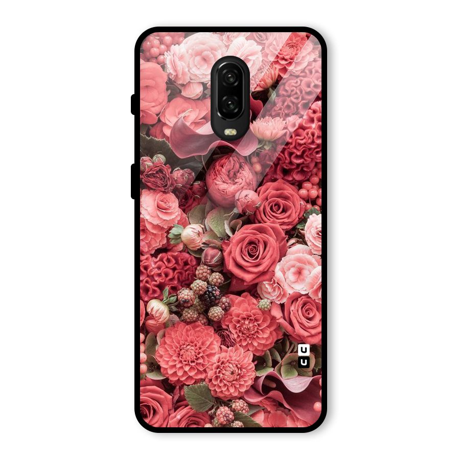 Shades Of Peach Glass Back Case for OnePlus 6T