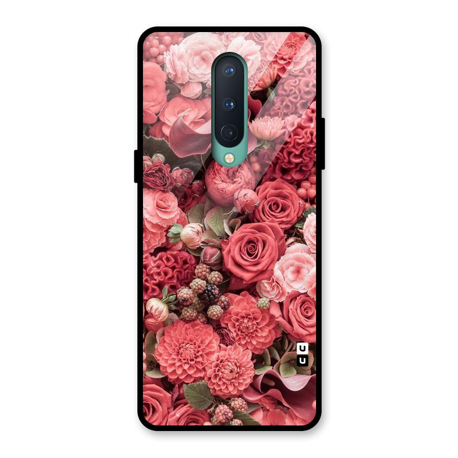 Shades Of Peach Glass Back Case for OnePlus 8