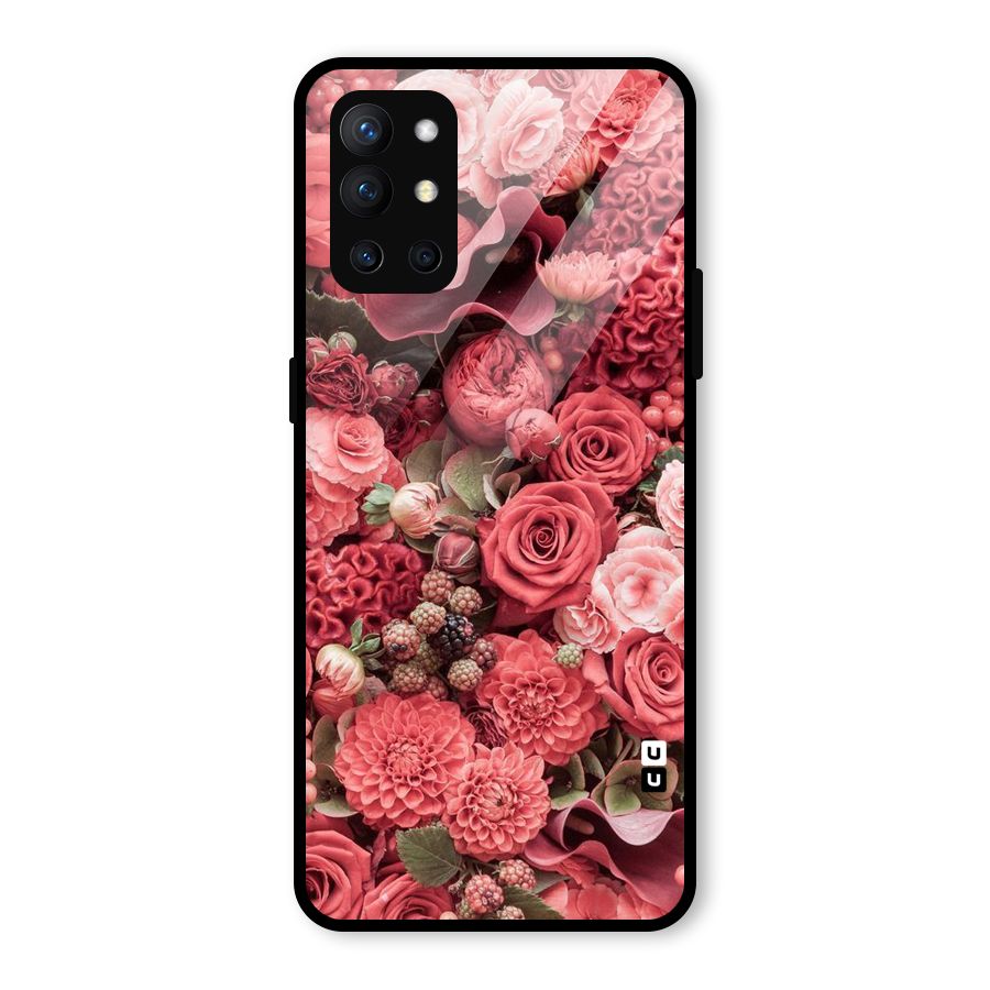 Shades Of Peach Glass Back Case for OnePlus 9R