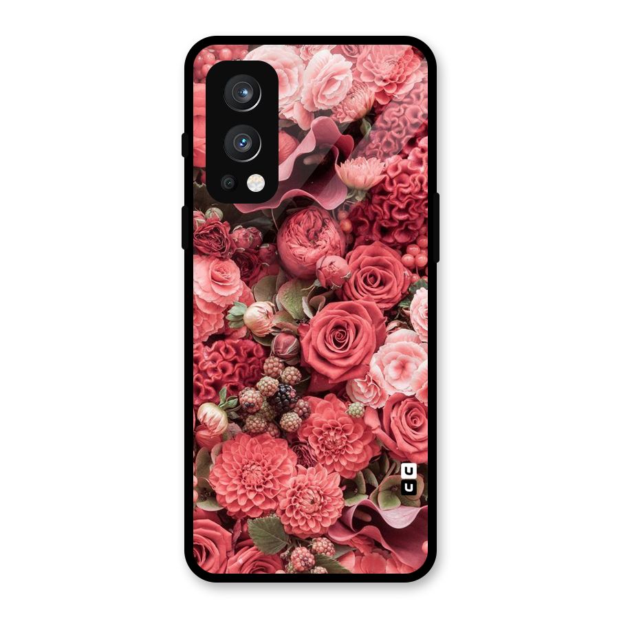 Shades Of Peach Glass Back Case for OnePlus Nord 2 5G