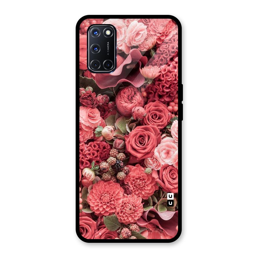 Shades Of Peach Glass Back Case for Oppo A52