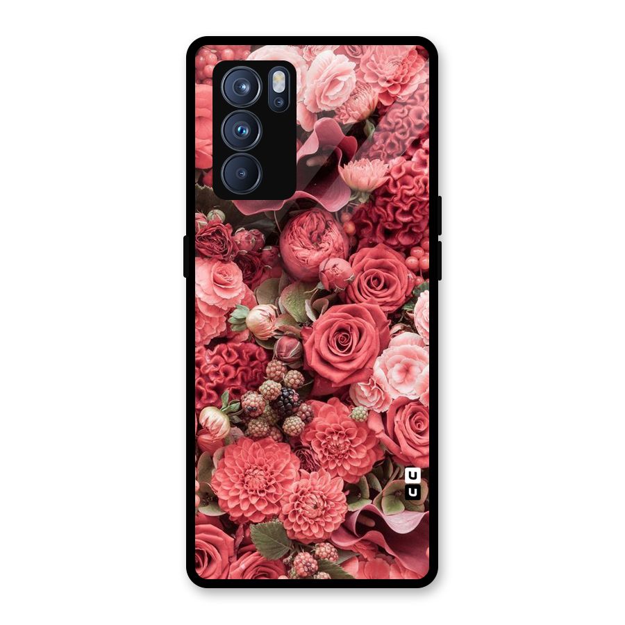 Shades Of Peach Glass Back Case for Oppo Reno6 Pro 5G