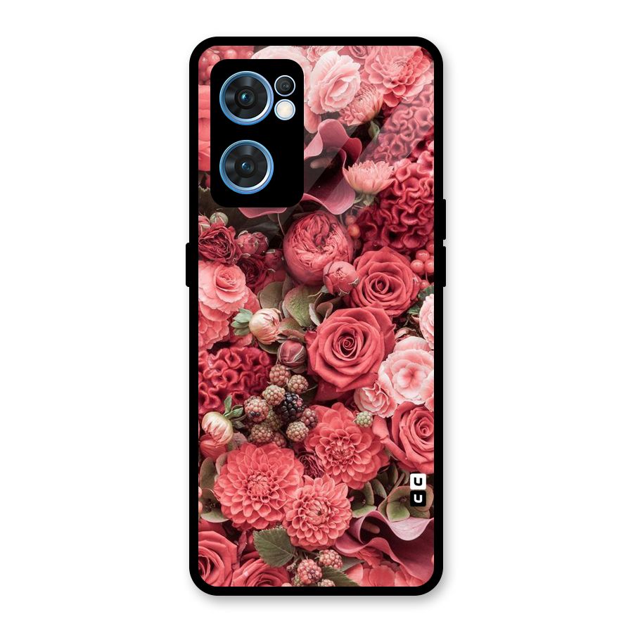 Shades Of Peach Glass Back Case for Oppo Reno7 5G