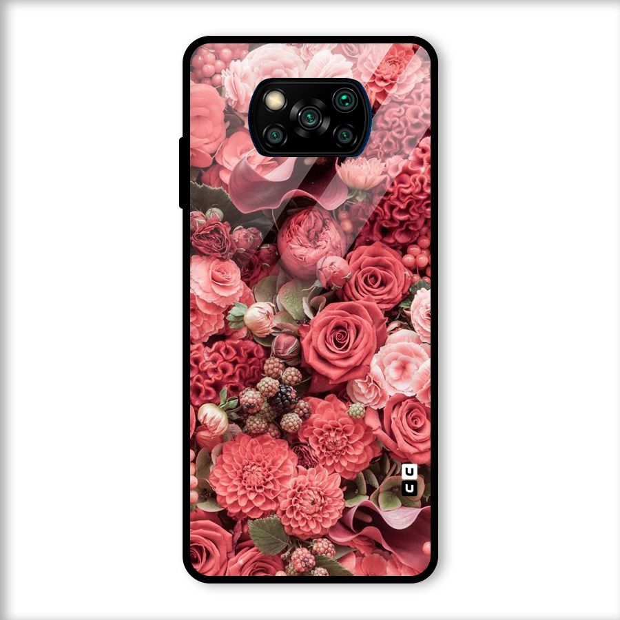 Shades Of Peach Glass Back Case for Poco X3
