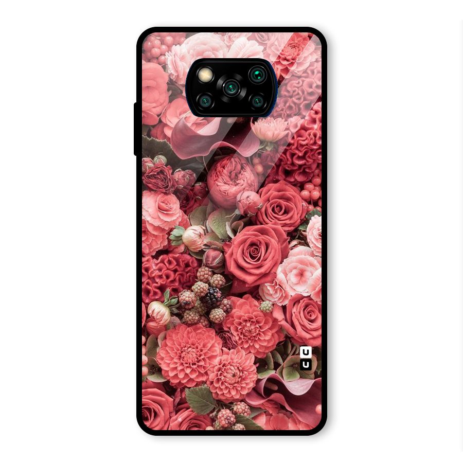 Shades Of Peach Glass Back Case for Poco X3 Pro