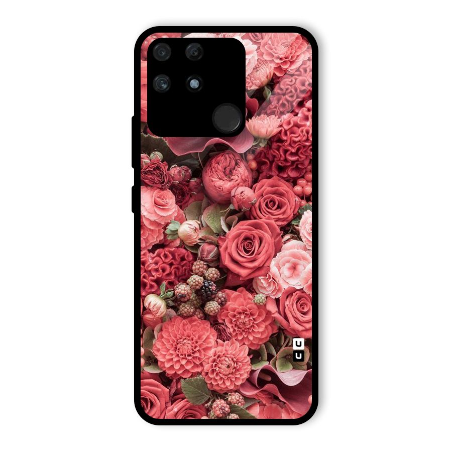 Shades Of Peach Glass Back Case for Realme Narzo 50A