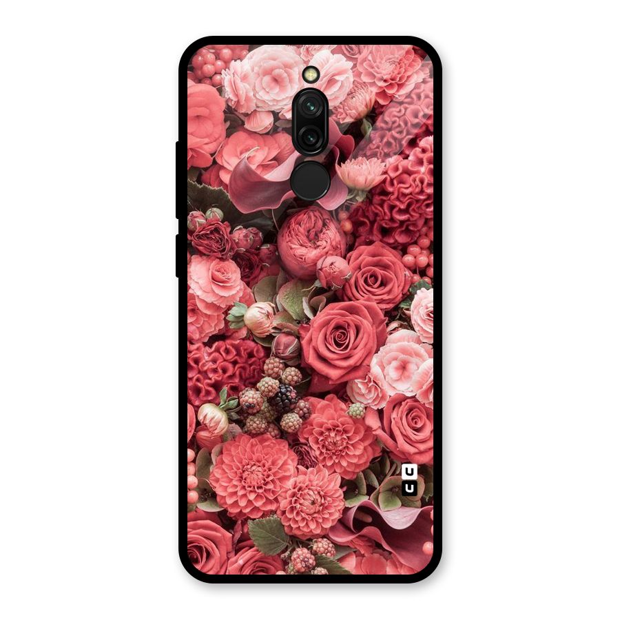 Shades Of Peach Glass Back Case for Redmi 8