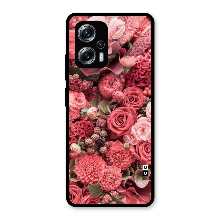 Shades Of Peach Glass Back Case for Redmi K50i