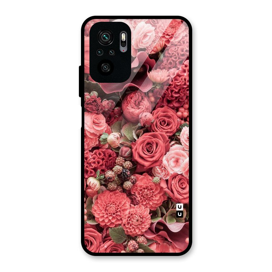 Shades Of Peach Glass Back Case for Redmi Note 10S