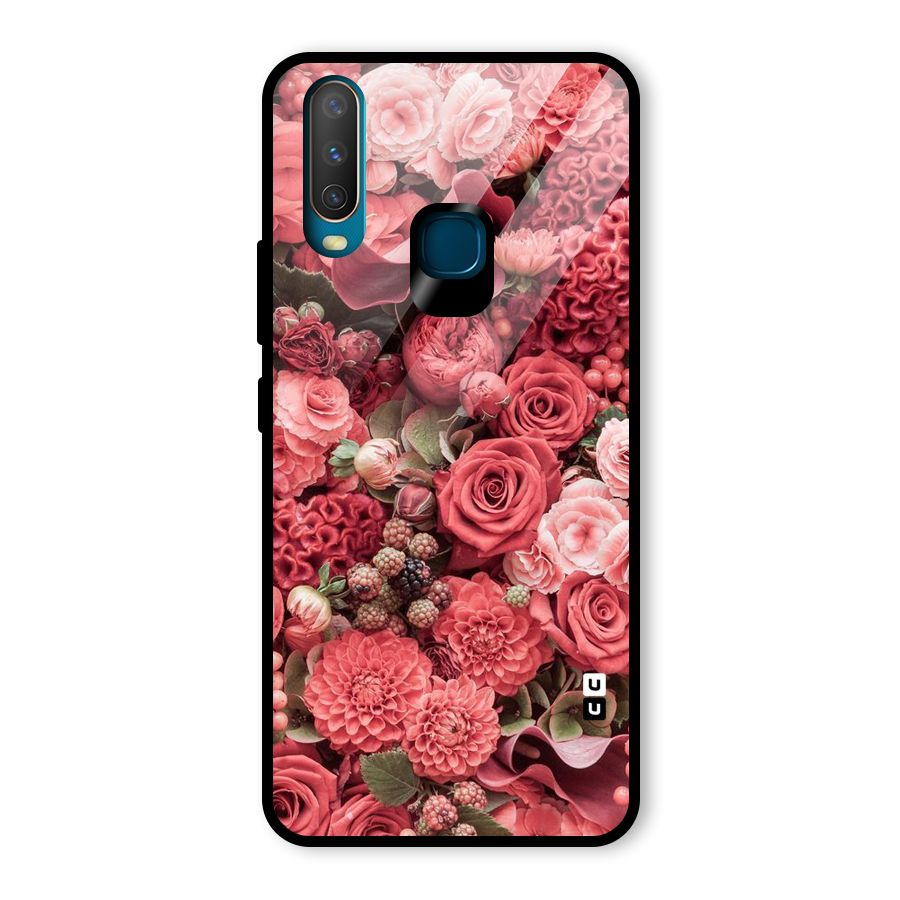 Shades Of Peach Glass Back Case for Vivo U10