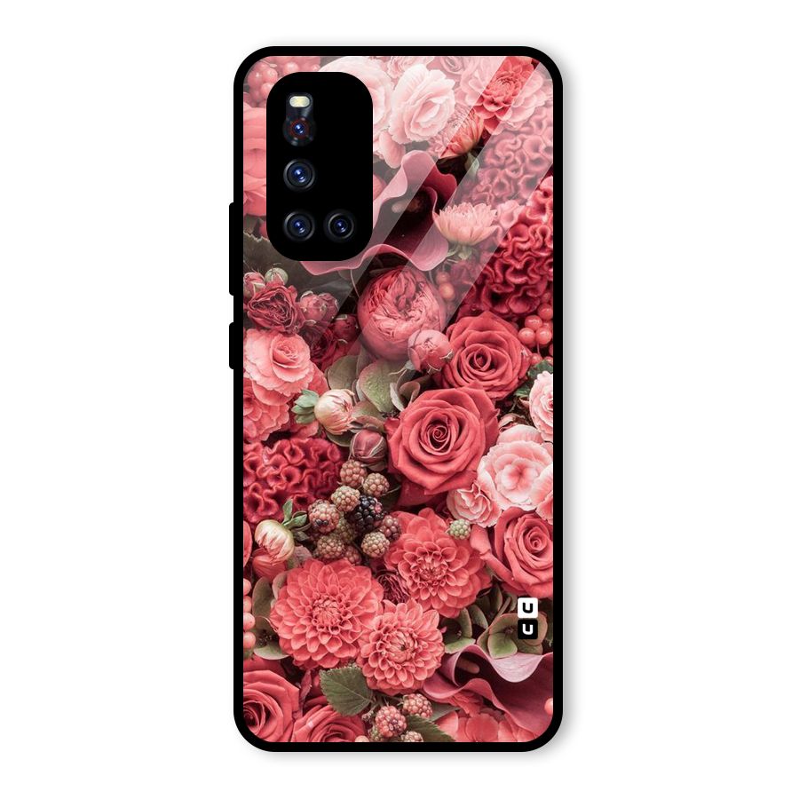 Shades Of Peach Glass Back Case for Vivo V19