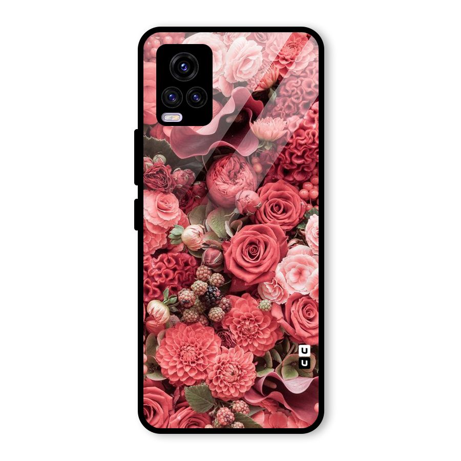 Shades Of Peach Glass Back Case for Vivo V20