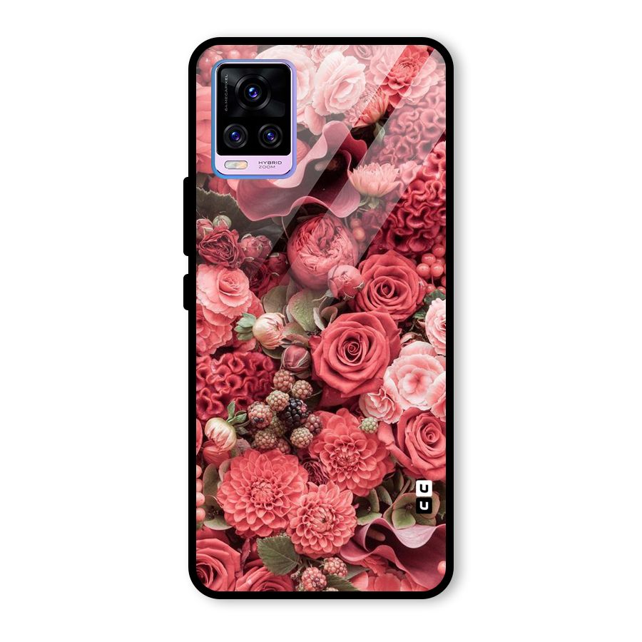Shades Of Peach Glass Back Case for Vivo V20 Pro