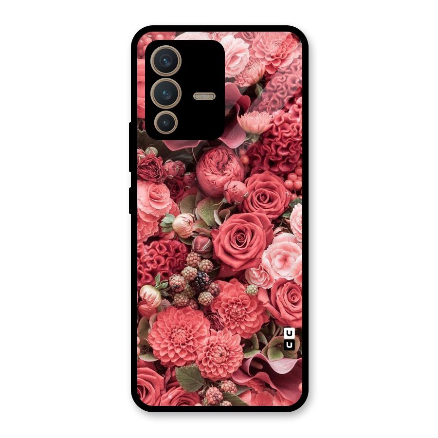 Shades Of Peach Glass Back Case for Vivo V23 5G