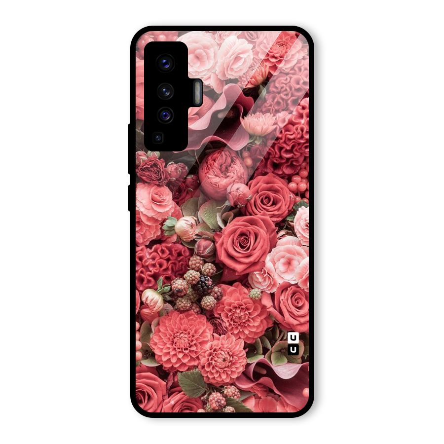 Shades Of Peach Glass Back Case for Vivo X50