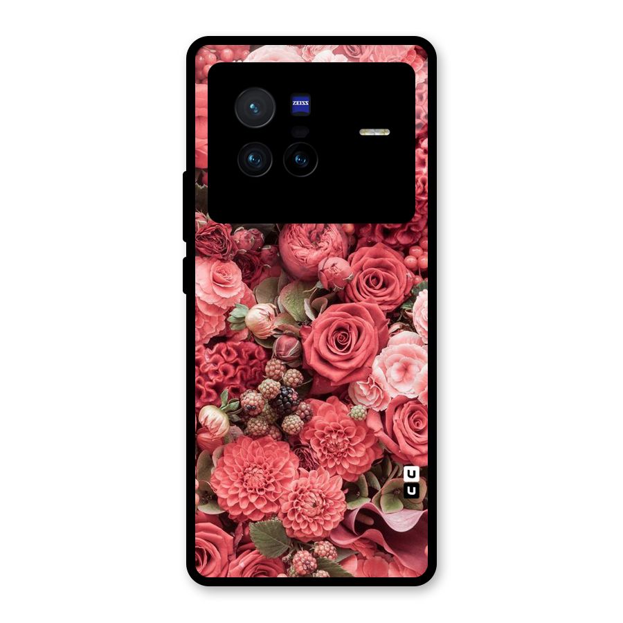 Shades Of Peach Glass Back Case for Vivo X80