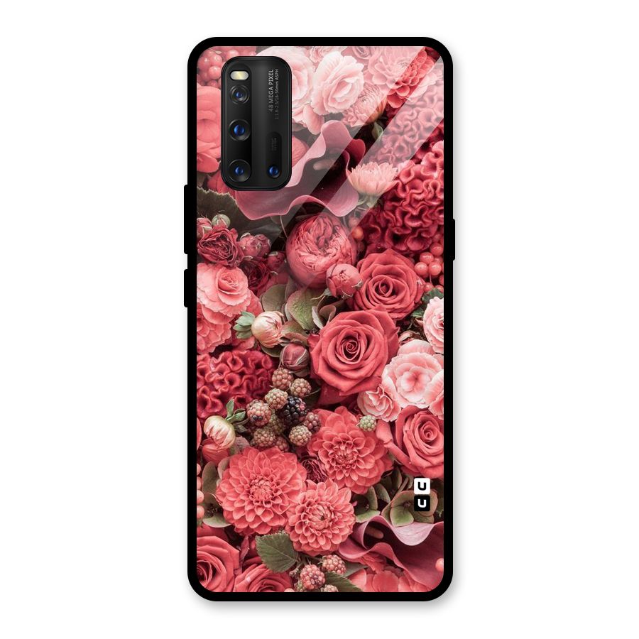 Shades Of Peach Glass Back Case for Vivo iQOO 3