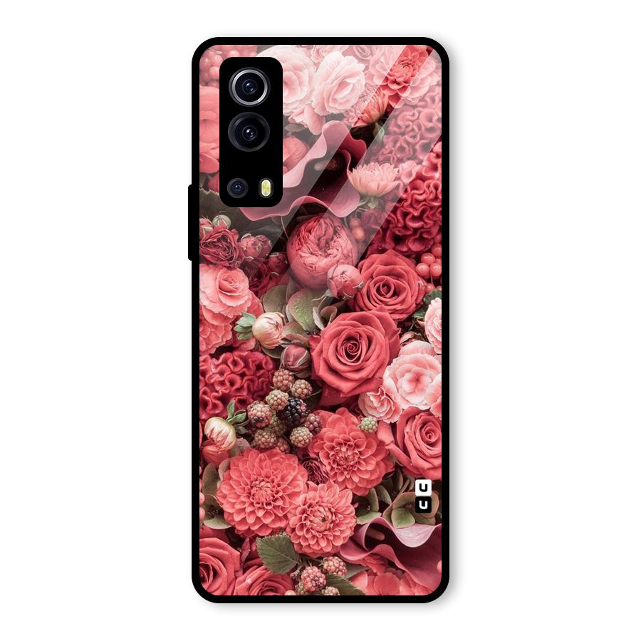 Shades Of Peach Glass Back Case for Vivo iQOO Z3