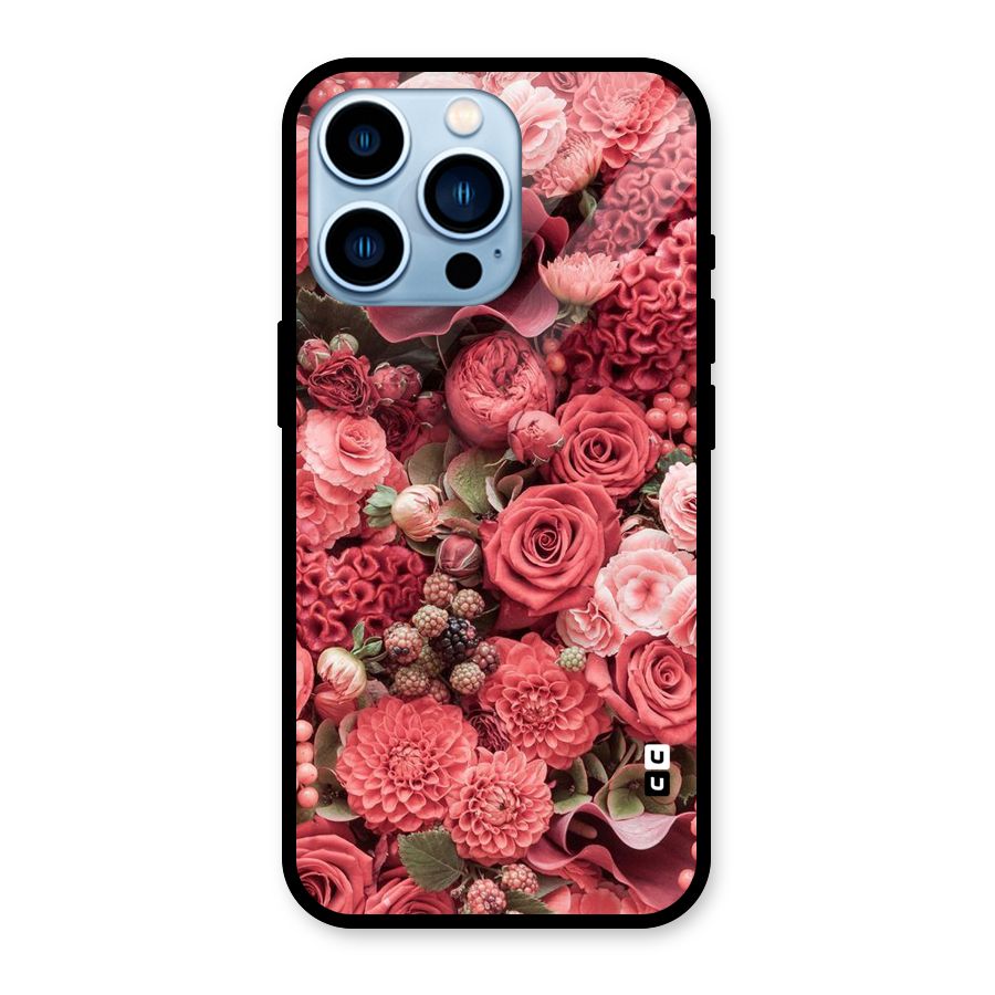 Shades Of Peach Glass Back Case for iPhone 13 Pro